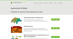 Desktop Screenshot of beilke-cfd.de